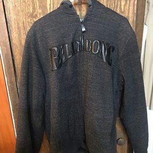 Billabong zip up hoodie with fur
